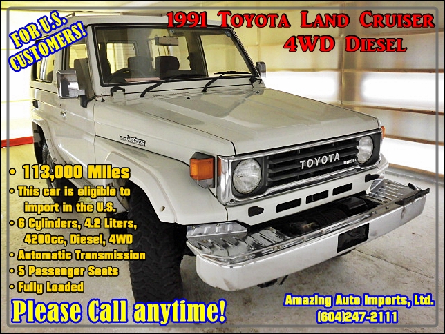 1991 Toyota land cruiser diesel parts