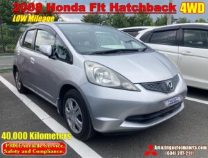 2008 Honda Fit 4WD 40,000 km Stock in Canada