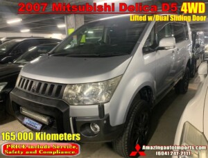 2007 Mitsubishi Delica D5 4WD Premium Model Lifted 165,000 km In Transit