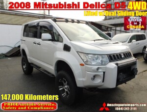 2008 Mitsubishi Delica D5 4WD Lifted w/Dual Sliding Door 147,000 km SOLD