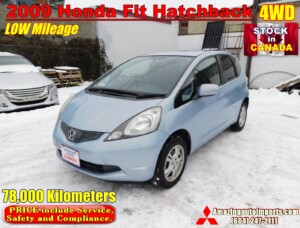 2009 Honda Fit Hatchback LOW Mileage 78,000 km Arrived