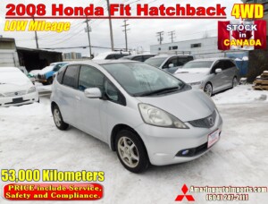 2008 Honda Fit Hatchback LOW Mileage 53,000 km Arrived