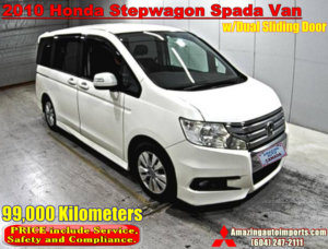 2010 Honda Stepwagon Spada Van with Dual Sliding Door 99km In Transit