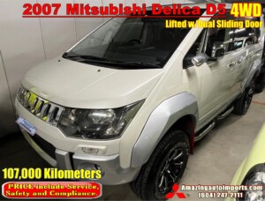 2007 Mitsubishi Delica D5 4WD Premium Model Lifted 107,000 km in Transit