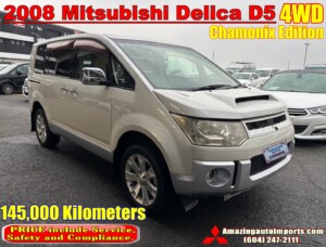 2008 Mitsubishi Delica D5 4WD Chamonix 145,000 km In Transit