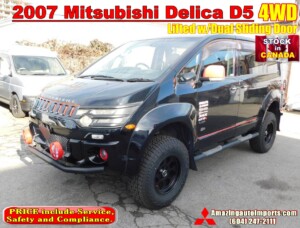 2007 Mitsubishi Delica D5 4WD Lifted w/Dual Sliding Door Canada Stock